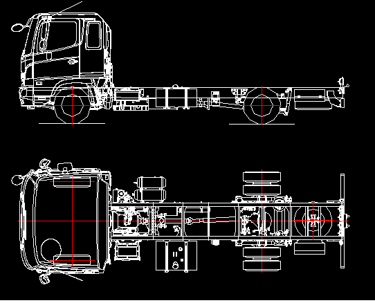 Чертеж Шасси HINO-500 GD8JJTG-QHR