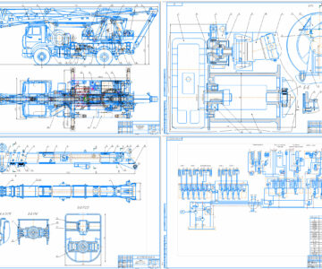 Чертеж Модернизация автокрана с башенно-стреловым оборудованием