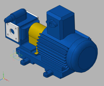 3D модель Насос НМШ 5-25-4_4Бр-5-1УЕх