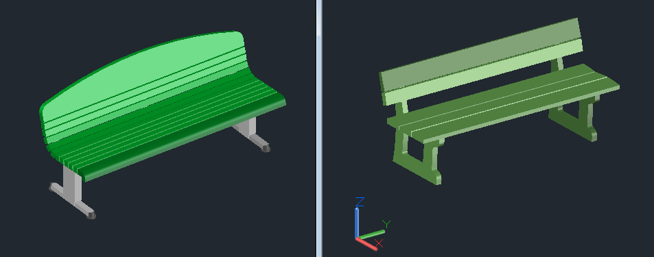 3D модель Скамейка (лавка)