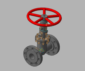 3D модель Задвижка ЗКЛ 80-250