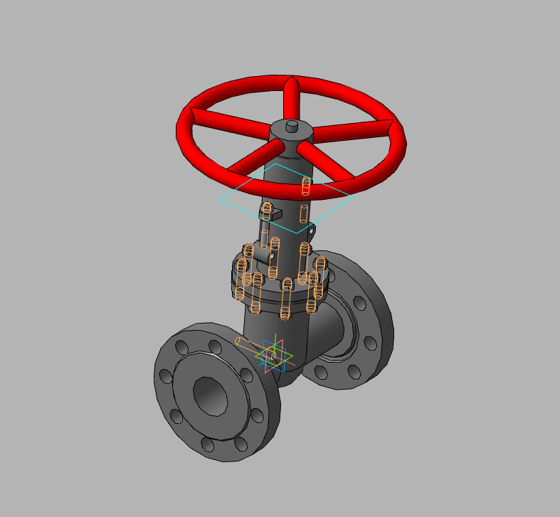 3D модель Задвижка ЗКЛ 80-250