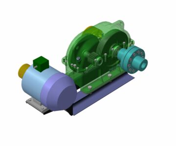 3D модель Привод к ленточному  конвейеру uпр=20.2