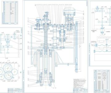 Чертеж Разработка конструкции главного привода многоцелевого вертикального станка с автономной шпиндельной бабкой модели 6580ПМФ4