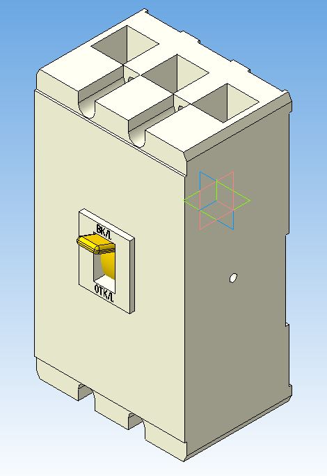 3D модель Автоматический выключатель А3792У