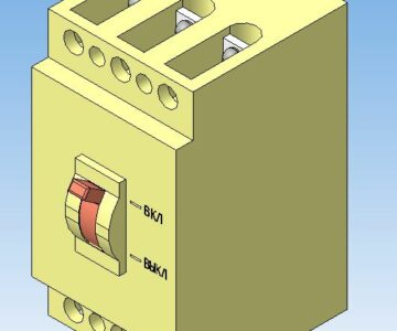 3D модель Автоматический выключатель ВА13