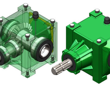 3D модель Bevel Gearbox Reducer 75 HP