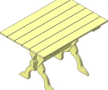 3D модель Стол банный