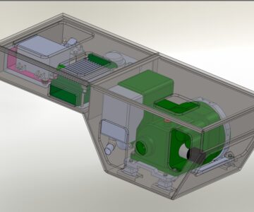 3D модель Дизель генераторная установка в сборе