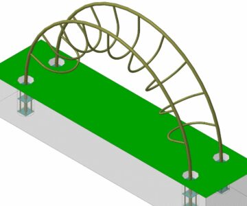 3D модель Рукоход детский стальной