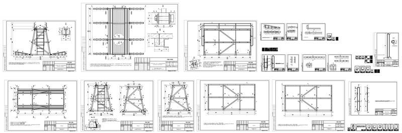 Чертеж Эстакада для складирования щитовой опалубки