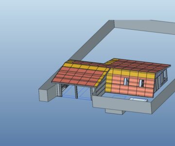 3D модель Домик лоу-кост