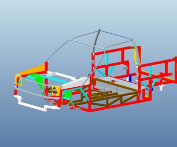 3D модель Каркас автомобиля "Мишка"