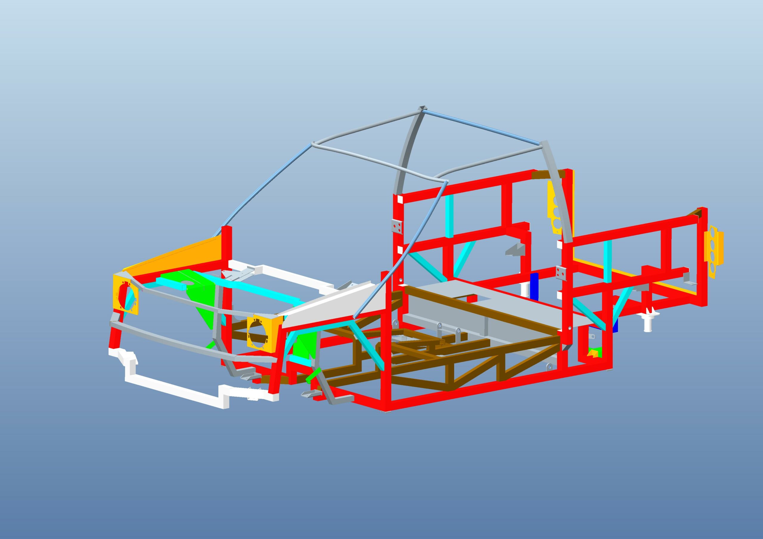 3D модель Каркас автомобиля "Мишка"