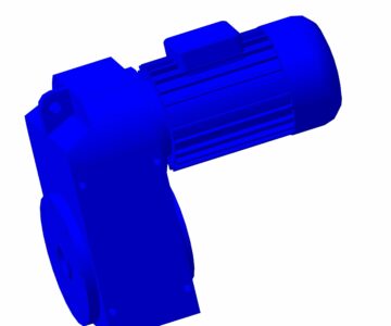 3D модель Мотор-редуктор FA 77-142.27-9.9-1.5x1400 (двигатель с тормозом)-M1-BF