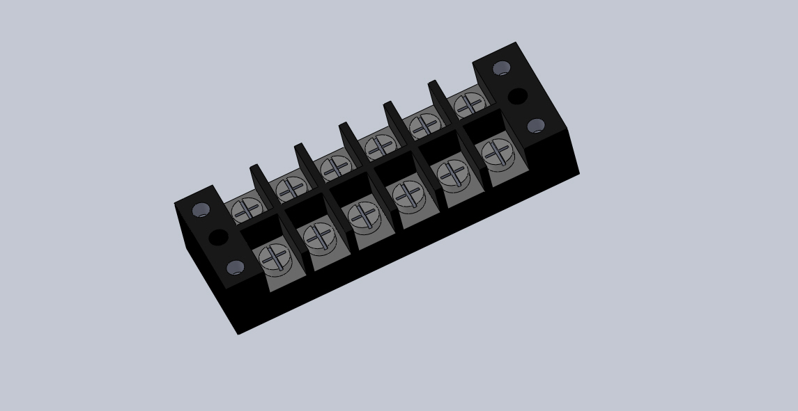 3D модель Клеммники TB2506L, TB2512L