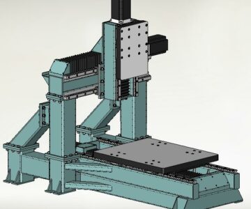 3D модель ЧПУ станок фрезерный