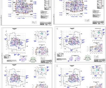 Чертеж Жилищно-офисное здание с оздоровительным комплексом, инфраструктурой и паркингом