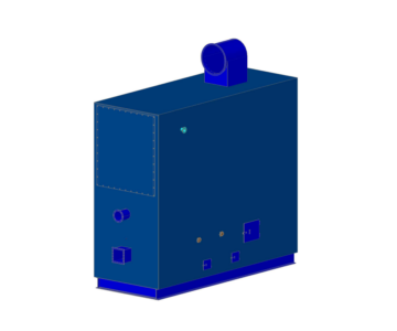 3D модель Модель котла отопительного водогрейного твердотопливного КОВ-2,5