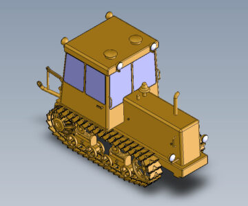 3D модель ДТ-75 "Казахстан"