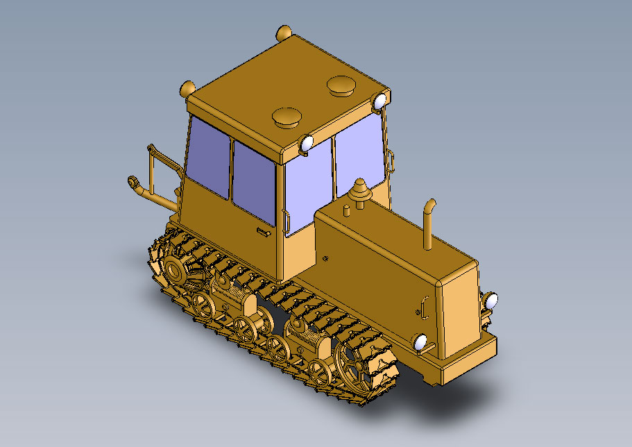 3D модель ДТ-75 "Казахстан"