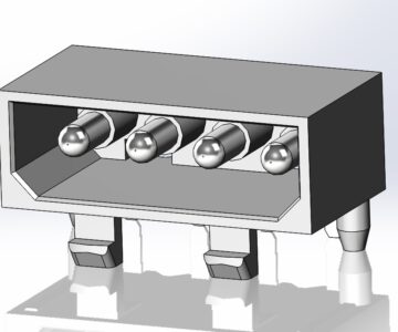 3D модель Разъём Molex 4 контакта