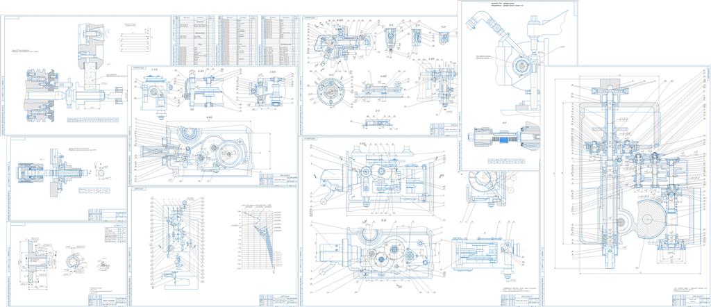 Чертеж Разработка привода подач вертикльно-сверлильного станка 2Н125