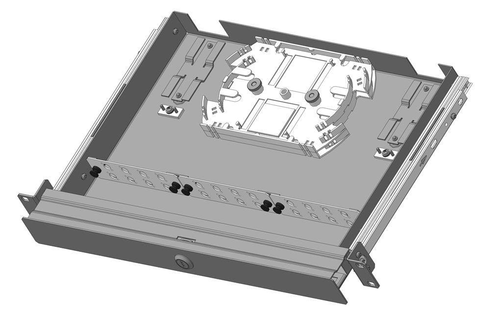 3D модель Кросс R582-1U-FC-24SM-2