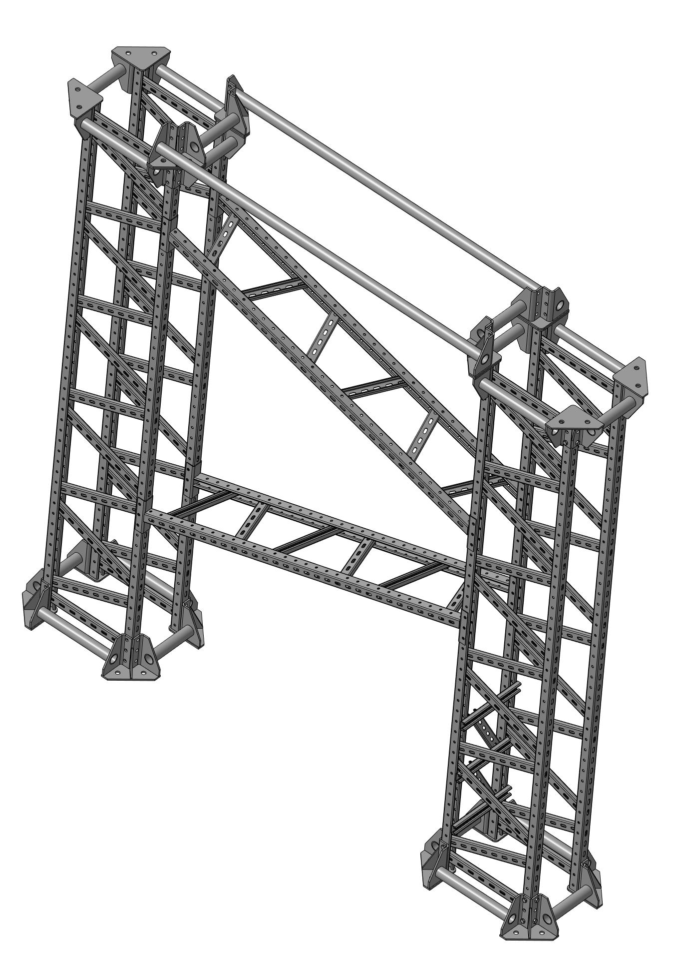 3D модель Трасса универсальной опорной конструкции