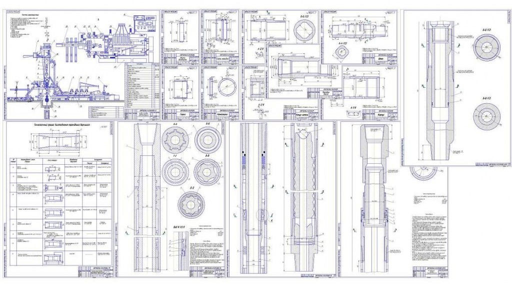 Чертеж Дипломный проект на тему: "Технологический комплекс для бурения скважин, с внедрением оборудования для лыквыдацыи прихватов бурильной колони" Полтава 2014