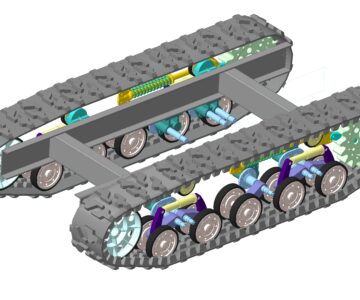 3D модель Макет гусеничного движителя с резинометаллической гусеницей