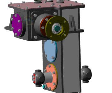 3D модель Редуктор привода фрезеровочных барабанов