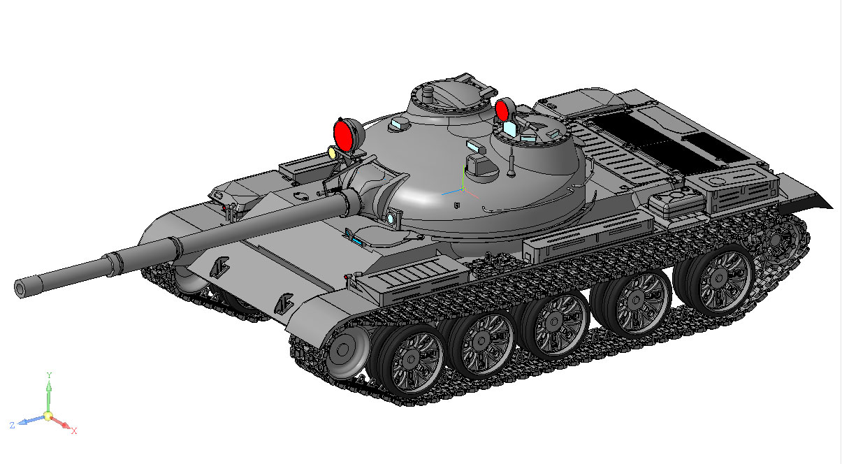 3D модель 3D Модель Т-62