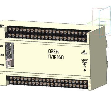 3D модель Контроллер ОВЕН ПЛК160