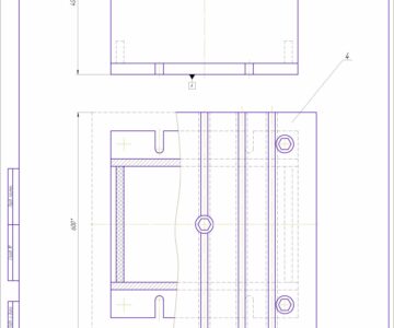 Чертеж Стол к радиально-сверлильному станку Z 3032 X9