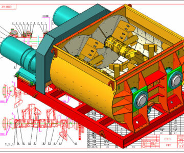 3D модель Бетоносмеситель JS-1000