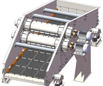 3D модель Линейный вибрационный грохот ZK1548