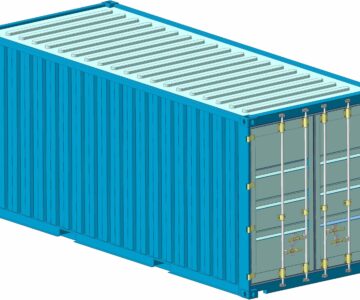 3D модель Контейнер морской Container Shipping 20ft ISO