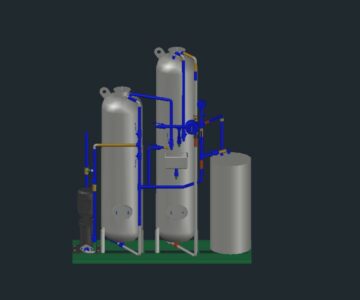3D модель Установка водоподготовки в котельной ВПУ-1,0