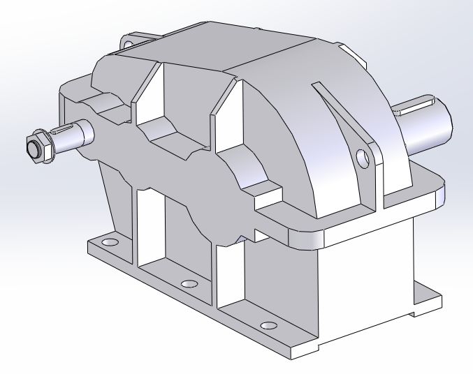 3D модель Редуктор Ц2-400-25-12