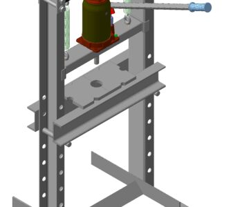 3D модель Пресс гидравлический 590*850*1260