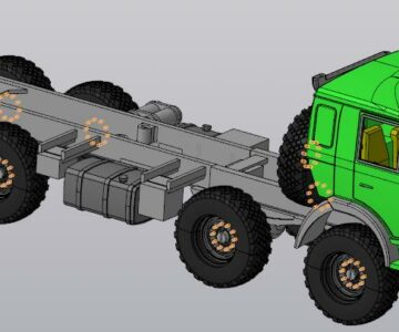 3D модель Модель камаза 6350