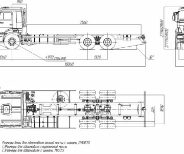 Чертеж Габаритный чертеж 65117-0003010-A4