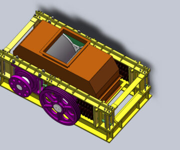 3D модель Цилиндрическая дробилка