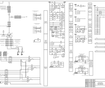 Чертеж Релейная защита трансформатора ТРДН-32000/220