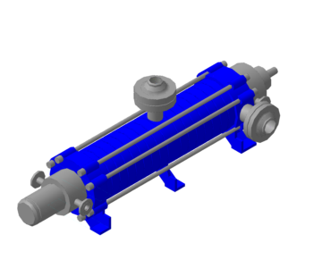 3D модель Насос центробежный MD 100/315/8+7