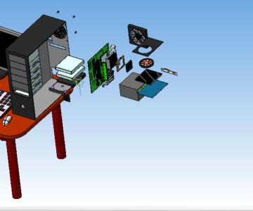 3D модель Модель персонального компьютера
