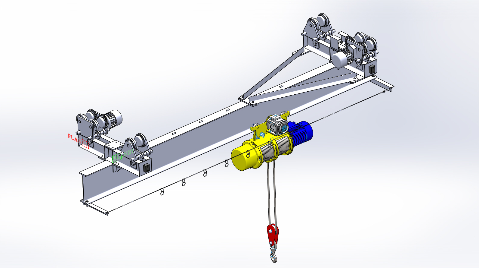 3D модель Кран подвесной Q=5т,L=4,2м