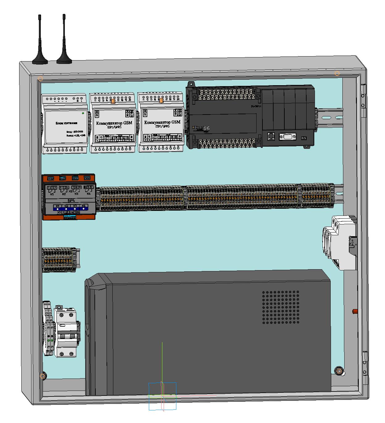 3D модель Шкаф телемеханики УСПД