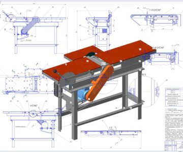 3D модель Строгальный станок и циркулярка